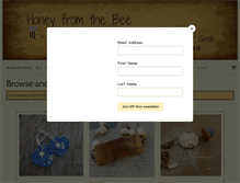 Tablet Screenshot of honeyfromthebee.com